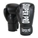Gant de boxe Super Pro « Champ » 10 oz, Noir-blanc