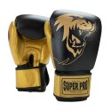 Super Pro Boxhandschuhe "Undisputed" Schwarz-Gold, Grösse XS