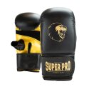 Super Pro Boxhandschuhe "Victor" Schwarz-Gold, XS