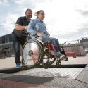 Eurotramp Rollstuhl-Bodentrampolin "Playground" Mit Fallschutzplatten