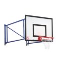 Sport-Thieme Basketball-Wandanlage „schwenk- und höhenverstellbar“ Board aus Sicherheitsglas, Mauerwerk, Mauerwerk, Board aus Sicherheitsglas