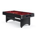 Table de billard Sportime « Galant Black Edition » Rouge, 7 ft