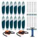 Kit de planches de Stand up Paddle Gladiator « Rental One Size » avec 12 planches 10’6