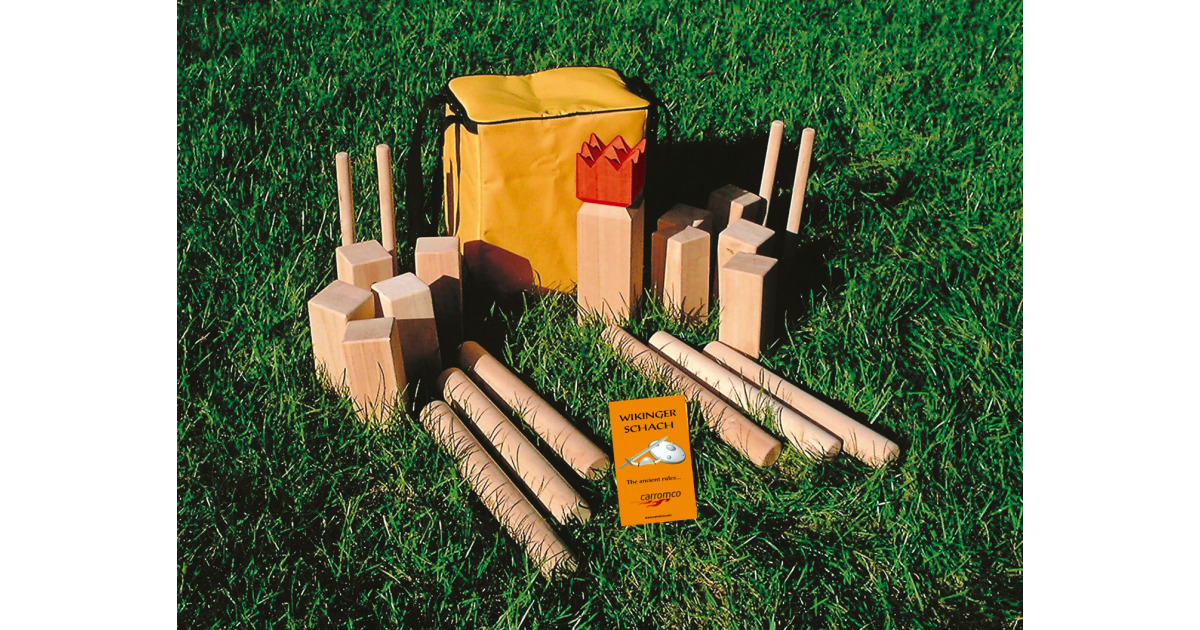 GOLDGE Kubb Viking – Jeu De Quilles Finlandais En Bois – Jeu D’extérieur Familial Avec Sac De Transport