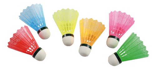 Victor Badminton-Bälle mit farbigem Korb