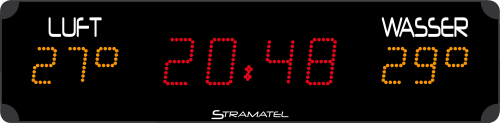 Stramatel Schwimmbad-Anzeigetafel "PHL 12.1"