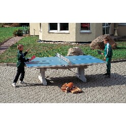 Sport-Thieme Table de tennis de table en béton polymère « Premium »  Anthracite, Pieds longs, à bétonner