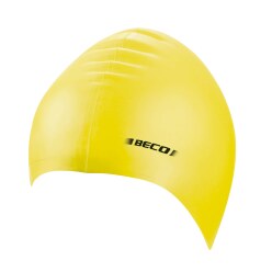 Bonnet de natation en latex Jaune