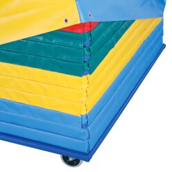 Lot de tapis de gymnastique « Safety » Reivo® avec chariot de transport