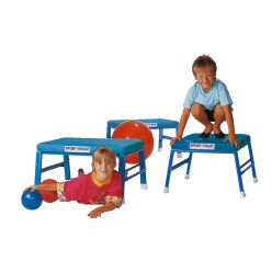 Tabouret de saut et de gymnastique Sport-Thieme® Simili cuir, bleu