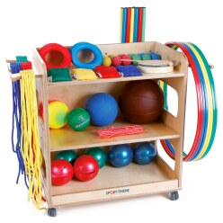 Chariot de rangement Sport-Thieme® Chariot avec contenu