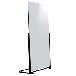 Seco Sign Folienspiegel fahrbar 1,50/0,74/0,74x1,75 m, 3-teilig, Spiegelfläche fest