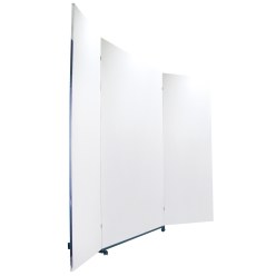 Seco Sign Folienspiegel fahrbar 1,50/0,74/0,74x1,75 m, 3-teilig, Spiegelfläche fest