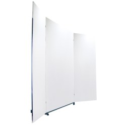 Miroir de correction léger roulant 200x150/74/74 cm (HxL), 3 pièces