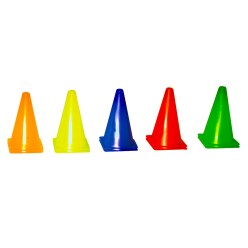 Sport-Thieme Lot de 10 cônes de signalisation Sport-Thieme 20,5x20,5x37 cm