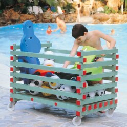 REA Kunststoff-Materiallagerungswagen Offene Version