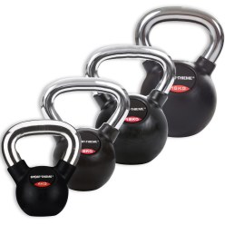 Sport-Thieme Kettlebell
 Set gummiert mit glattem Chrom-Griff