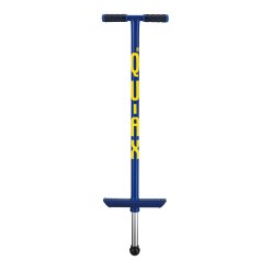 Qu-Ax Bâton sauteur Pogo-Stick Bleu, L : 98 cm, jusqu'à 50 kg