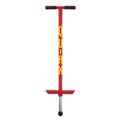 Qu-Ax Bâton sauteur Pogo-Stick Rouge, L : 98 cm, jusqu'à 30 kg