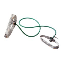 TheraBand Bodytrainer Tubing 1,4 m mit Griffen Grün, stark