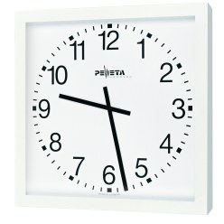 Peweta Grossraum-Wanduhr 50x50 cm, Batteriebetrieb