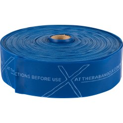 TheraBand Elastikband "CLX", 22 m Rolle Blau, extra stark