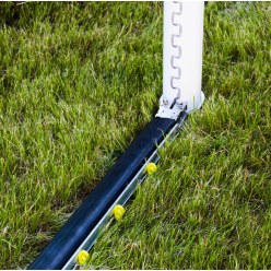 Cadre au sol rabattable avec PlayersProtect pour buts de foot classiques