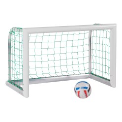 Sport-Thieme Mini-Fussballtor "Professional Kompakt", Weiss-Pulverbeschichtet
