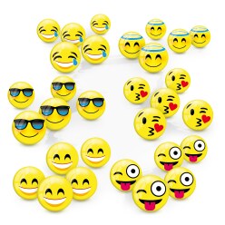 Lot de mini balles Emoticon