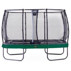 Exit® Trampolin "Elegant Premium Rechteckig" mit Sicherheitsnetz 244x427 cm, Schwarz