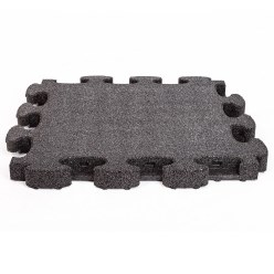 Dalle de protection antichute Gum-tech « Puzzle mat 3D » Gris, 4,5 cm