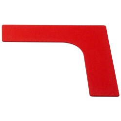 Sport-Thieme Bodenmarkierung Rot, Ecke, 26 cm