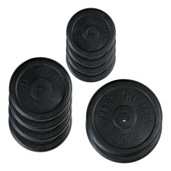 Sport-Thieme® Gummi Hantelscheiben-Set, 50 kg