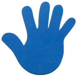 Sport-Thieme® Bodenmarkierung Blau, Hand, 14,5 cm