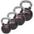 Sport-Thieme® Kettlebell Set gummiert mit Chrom-Griff